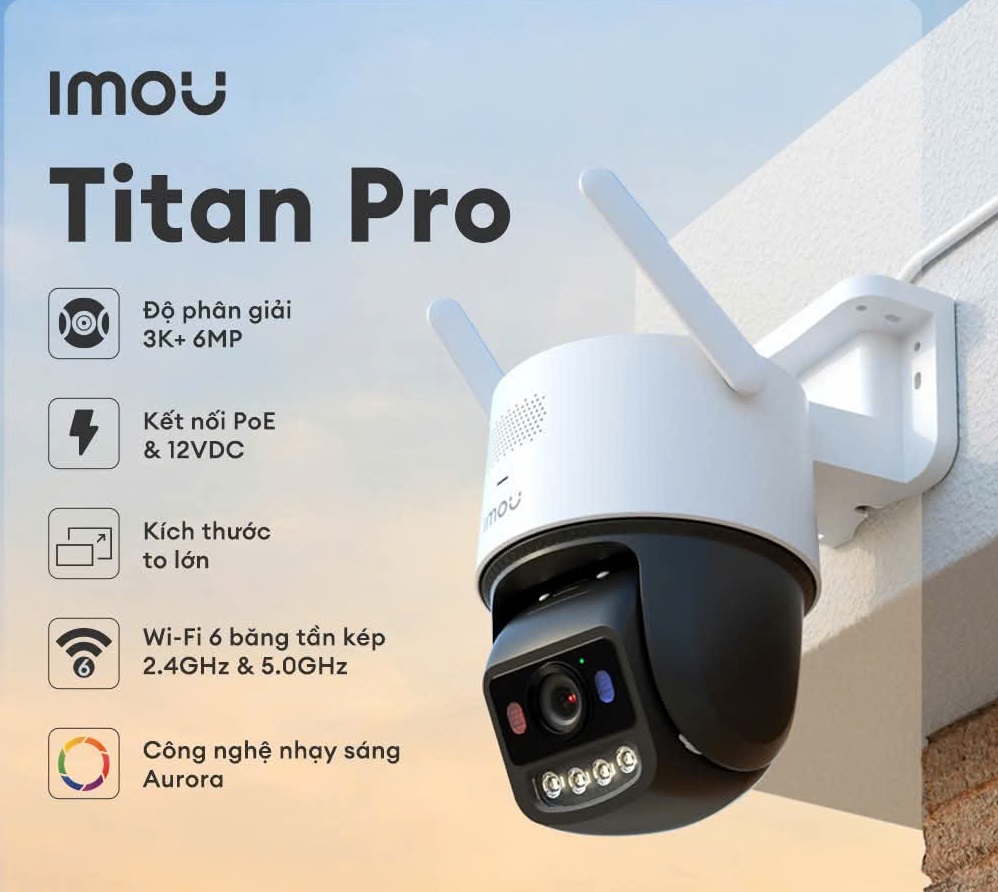 Camera Wifi IMOU Titan Pro IPC-U7LP-6V0NE 6MP 3K+